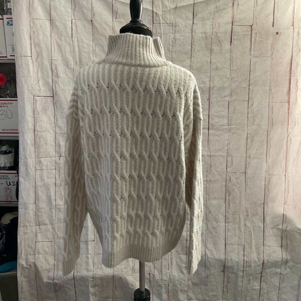 CLEARANCE! HAVEN Well Within Women's Size Medium Organic Cotton Jacquard Sweater - Picture 4 of 7